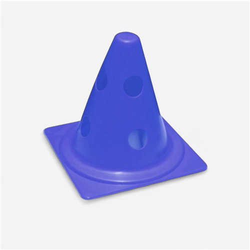Cône percé économique 18 cm - Bleu