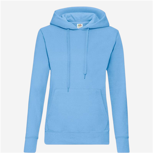 Sweat Capuche femme Fruit Of The Loom - Bleu Ciel