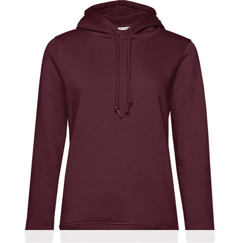 SWEAT CAPUCHE ORGANIC FEMME BORDEAUX