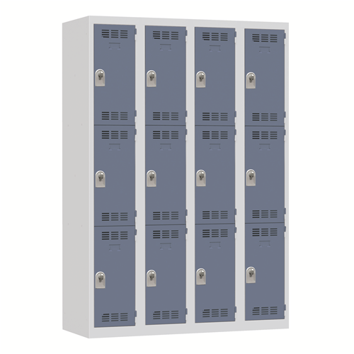 VESTIAIRE MULTICASES 3 CASES 4 COLONNES INSTALLATION INCLUSE