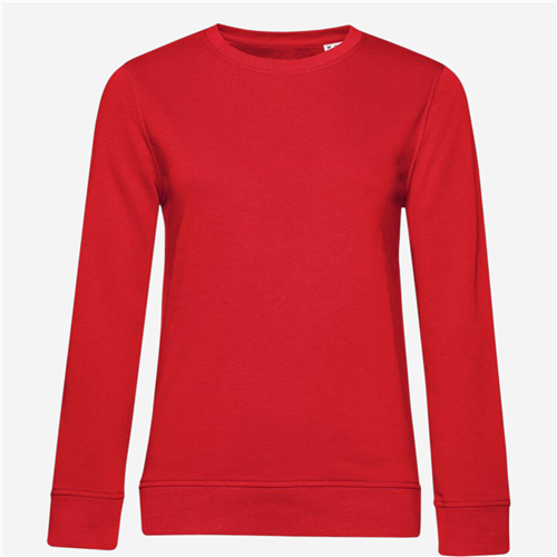 Sweat Shirt col rond femme B&C - Organic Rouge