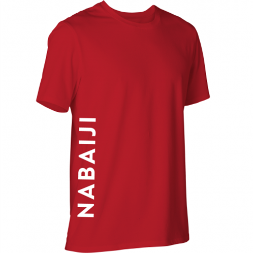 T-shirt adulte nabaiji coton bio rouge