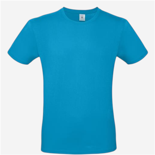 Tee shirt manches courtes mixte B&C - 150 Bleu Atoll 