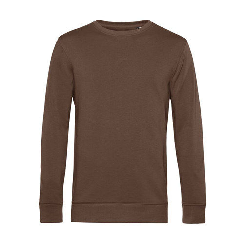 SWEAT COL ROND ORGANIQUE HOMME MARRON