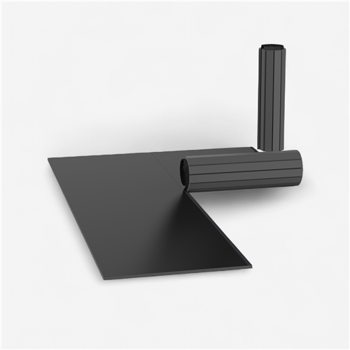 Tapis de sol combat 1m2 x4cm Sportcom - Flexiroll Lisse noir