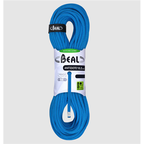 Corde d'escalade Beal antidote 60 m - 10.2 mm Beal Bleu 
