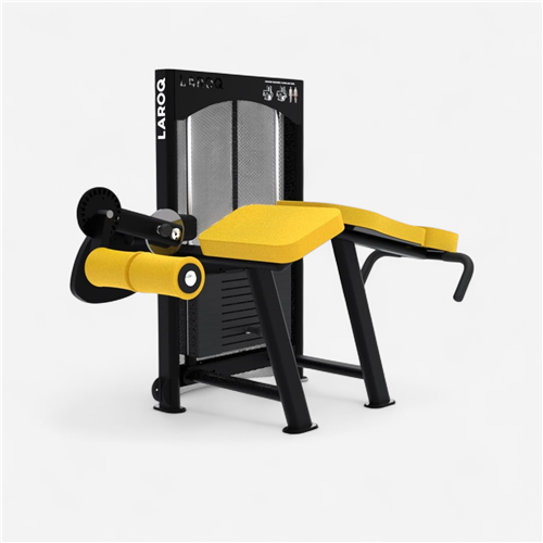 Appareil de musculation Laroq - Ischios couchés jaune standard 60 Kg 