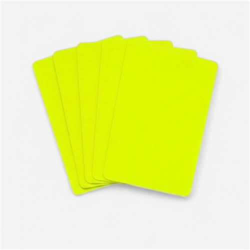 Lot de 5 cartons arbitre  - jaune