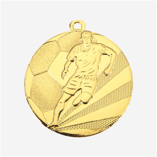 Médaille frappée 50 mm - Football Or 