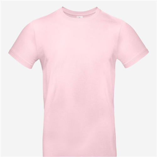 Tee shirt manches courtes mixte B&C - 190 Rose Pâle 