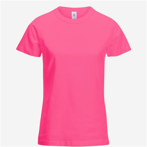 Tee shirt manches courtes femme B&C - 150 Rose Fuchsia 