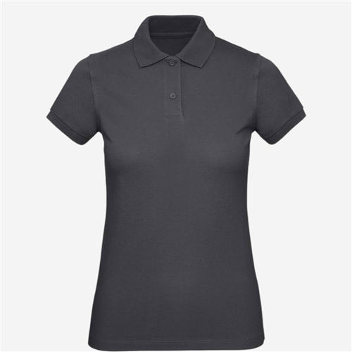 Polo femme B&C - Organic Gris Fonce 