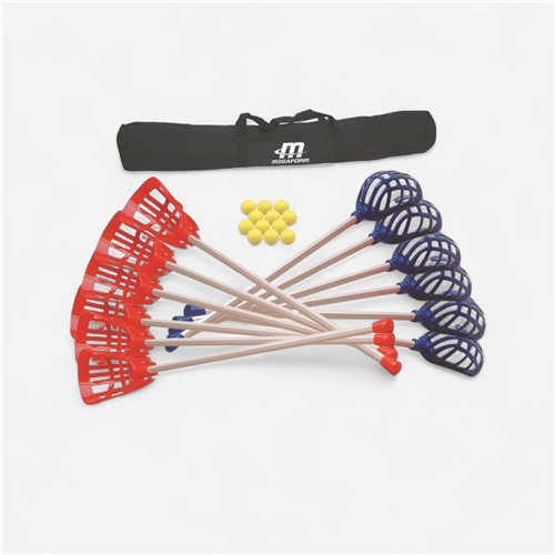 Crosse québécoise Megaform Adulte - Kit 12 crosses avec 6 balles et sac