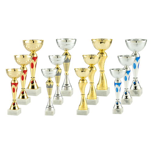 LOT DE 12 COUPES DE 3 HAUTEURS