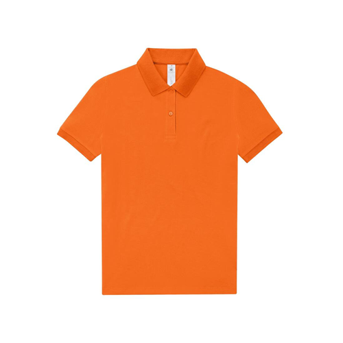 POLO COTON FEMME BLEU ORANGE 210