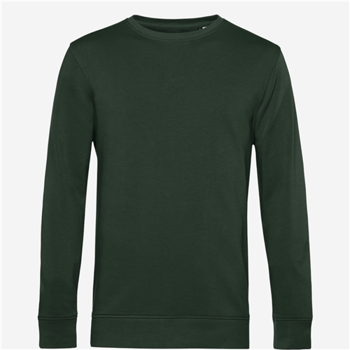SWEAT COL ROND ORGANIC HOMME VERT FONCE