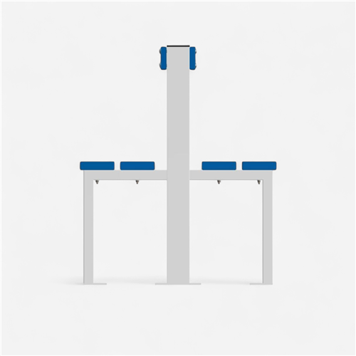 Banc central Metaluplast le mètre 