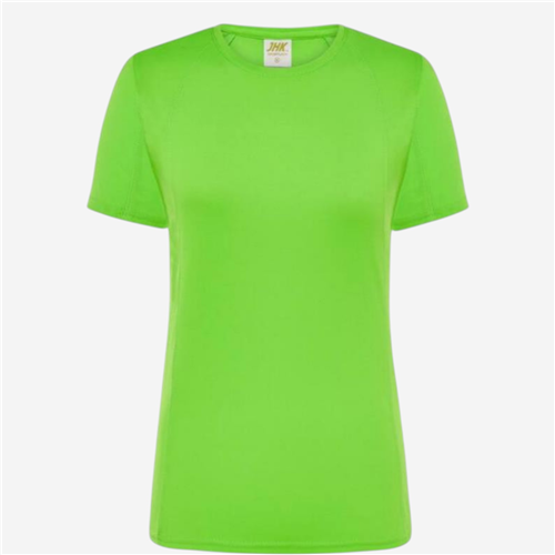 Maillot manches courtes femme JHK Textile - Polyester Vert Fluo 
