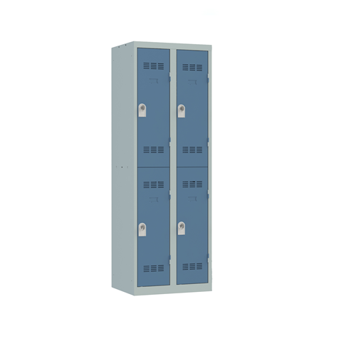 VESTIAIRE MULTICASES 2 COLONNES 2 CASES INSTALLATION INCLUSE