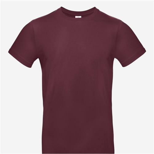 Tee shirt manches courtes mixte B&C - 190 Bordeaux 