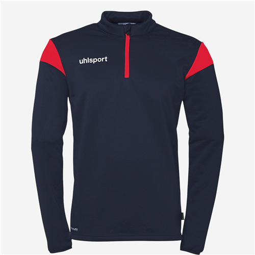 Sweat Shirt football Uhlsport Adulte - Squad27 1/4 Bleu Marine/Rouge 