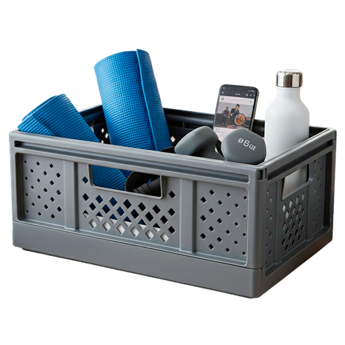 Casier pliable 14L - FOLD'N STORE M gris