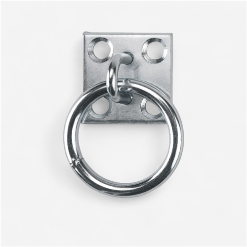 Anneau d&#039;attache équitation Kerbl zingué - 4 Trous 