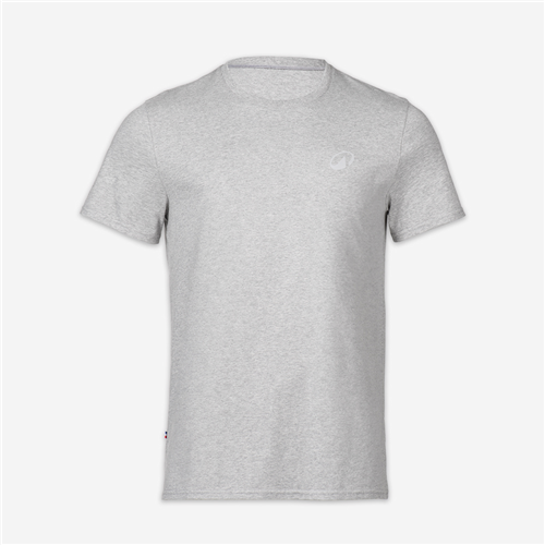 T-SHIRT JERSEY MADE IN FRANCE GRIS CHINE
