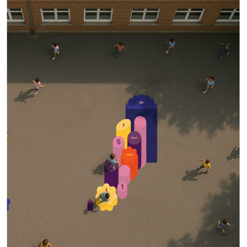 Marelle BAM 3D Multi-couleurs