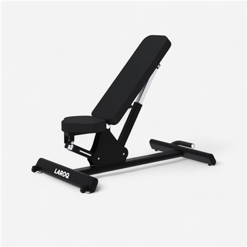 Banc de musculation Laroq - Banc réglable Noir 