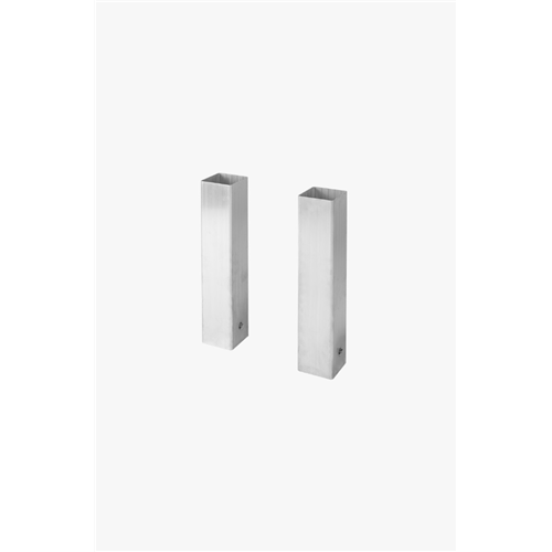 Fourreaux en aluminium pour poteaux carrés 80 mm (la paire)