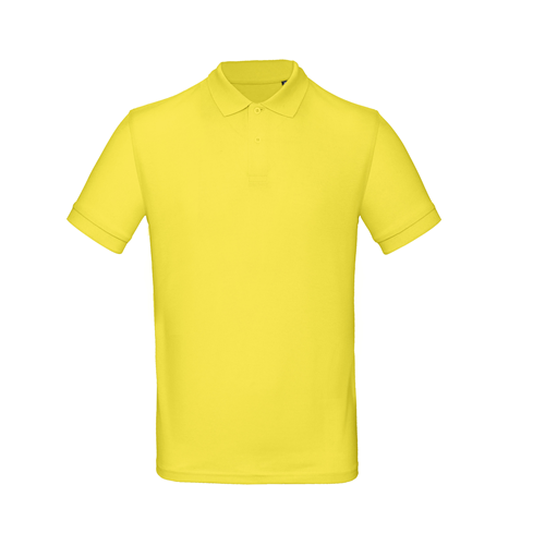 Polo homme B&C - Organic Jaune 