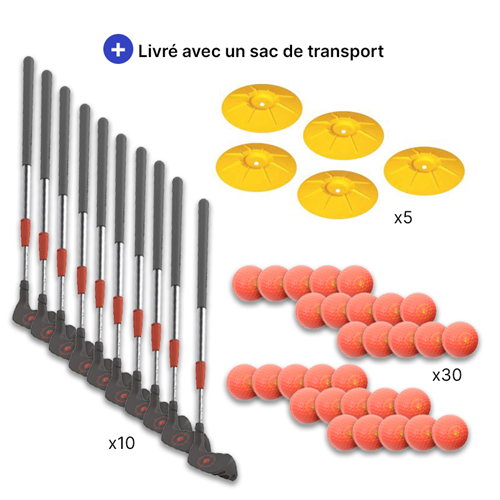 Kit parcours de golf pour 10 enfants