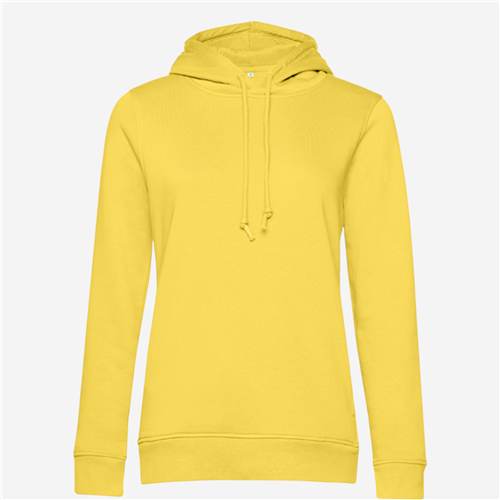 Sweat à capuche femme B&C - Organic Jaune