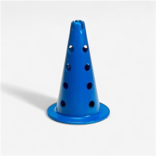 Cône à encoches 16 trous 38 cm - Bleu