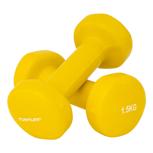 PAIRE HALTÈRES VINYLES 1,5 KG TUNTURI