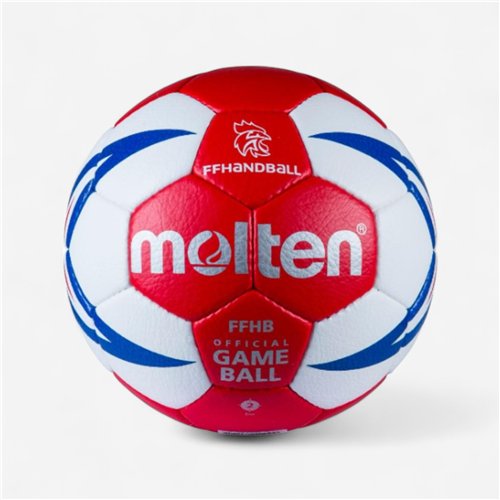 Ballon de handball Molten taille 2 - Hx5001 FFHB rouge