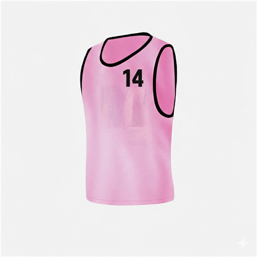 CHASUBLES NUMÉROTÉES ADULTE 11 À 15 ROSE