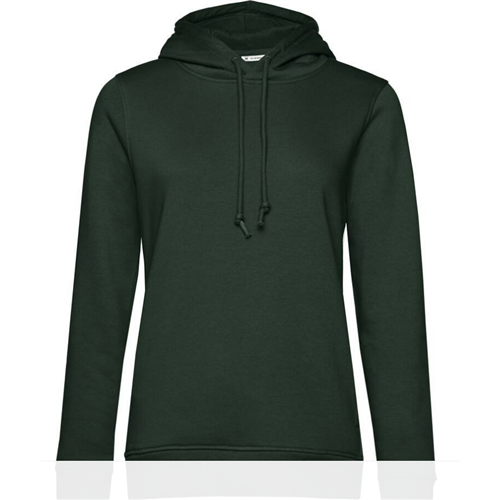 SWEAT CAPUCHE ORGANIC FEMME VERT FONCE