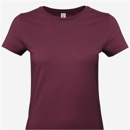 Tee shirt manches courtes femme B&C - 190 Bordeaux 