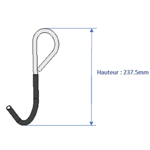 Petit crochet pour support 5 vélos - MOTTEZ