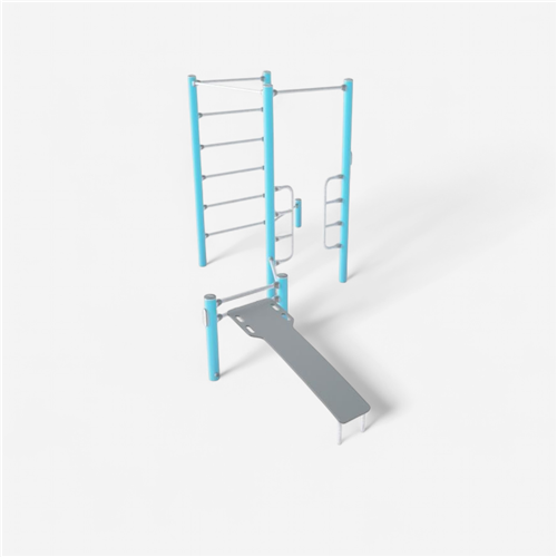 Appareil de musculation extérieur Kompan - Circuit 2 postes 