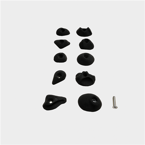 100 Prises escalade - Pack ASC noir (sans visserie)