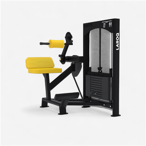 Appareil de musculation Laroq - Abdominaux haut et bas jaune Maxi 100 Kg 
