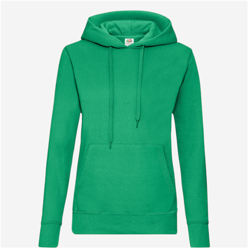 Sweat Capuche femme Fruit Of The Loom - Vert Sapin