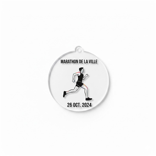 MÉDAILLE ACRYLIQUE 50 MM PERSONNALISÉE