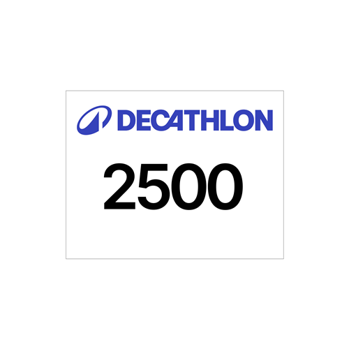 dossards course à pied decathlon blanc 1-2500