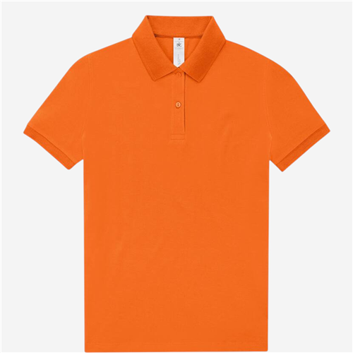 Polo femme B&C - Coton 210 Bleu Orange 
