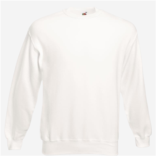 Sweat Shirt mixte Fruit Of The Loom - Blanc