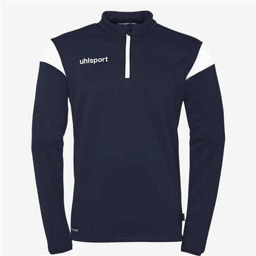 Sweat Shirt football Uhlsport Adulte - Squad27 1/4 Bleu Marine/Blanc 